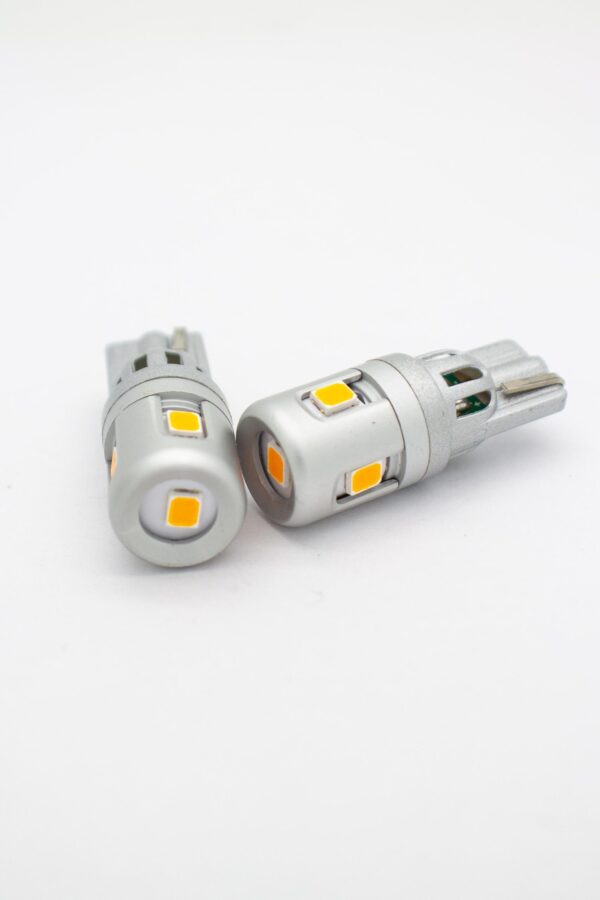 Лампа светодиодная Blick T10(W5W)-2835-5SMD Желтый 12V 2шт