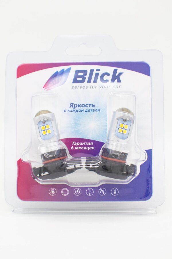 Лампа светодиодная Blick H16(PSX24W)-3030-12SMD Белый 12V