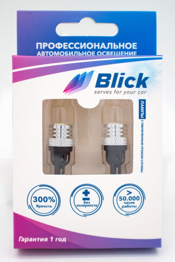 Лампа светодиодная Blick T10(W5W)-K6-W Белый 12V 2шт