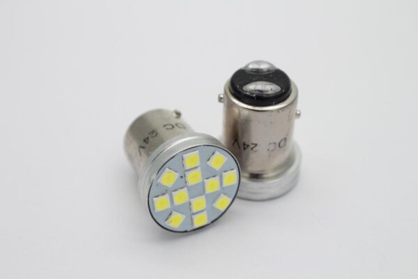 Лампа светодиодная Blick 1157(P21/5W)-3030-12W Белый 24V 