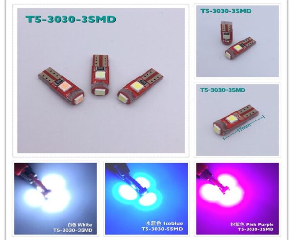Лампа светодиодная Blick T5-3030-3SMD Зеленый 12V