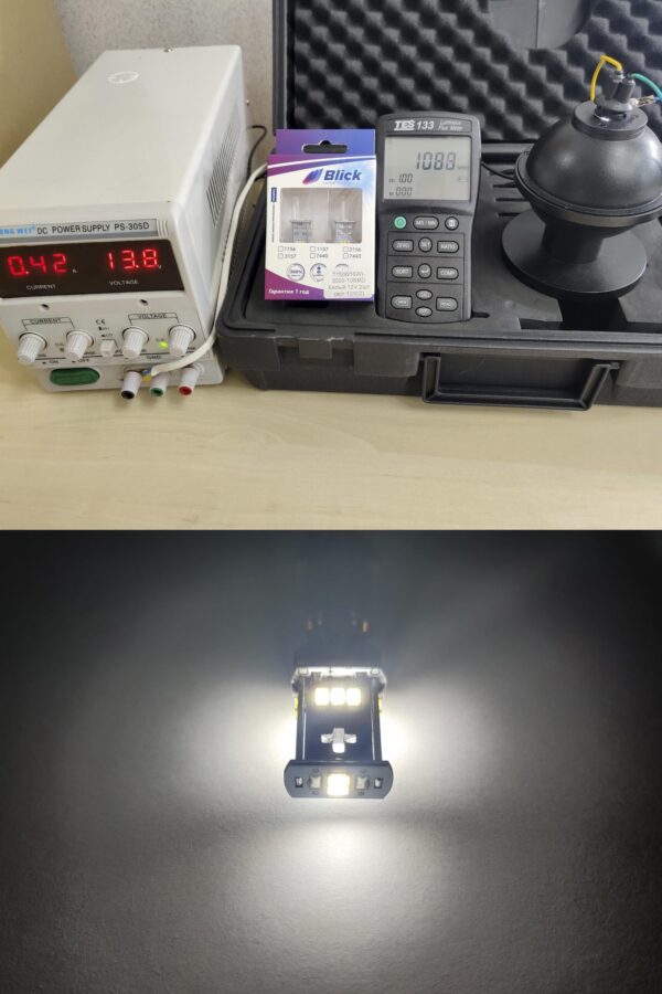 Лампа светодиодная Blick T15(W16W)-3020-10SMD Белый 12V 2шт