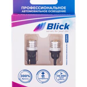 Лампа светодиодная Blick T10(W5W)-K6-W Белый 12V 2шт