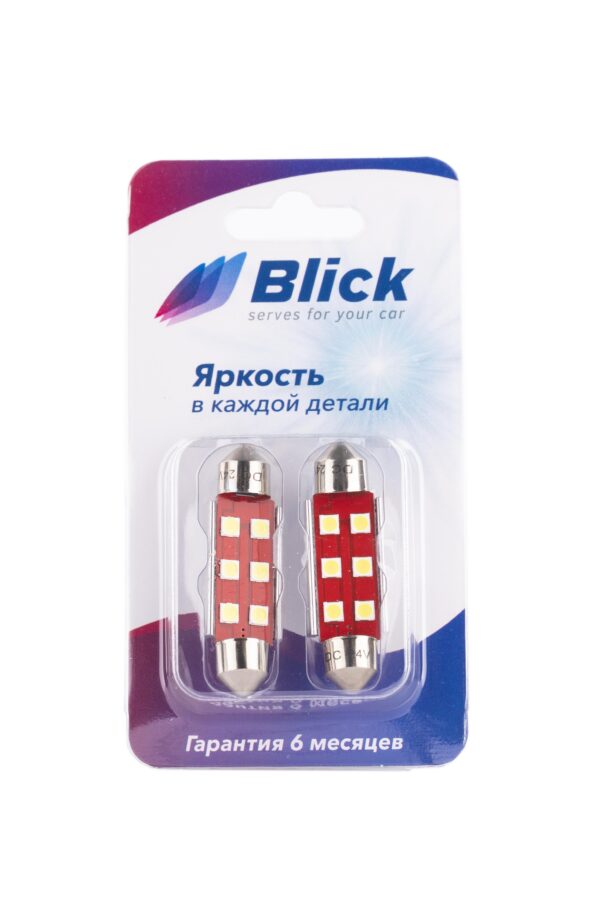 Лампа светодиодная Blick C5W-SJ-3030-41mm Белый 24V 2шт