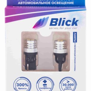 Лампа светодиодная Blick T10(W5W)-K6-W Белый 12V 2шт