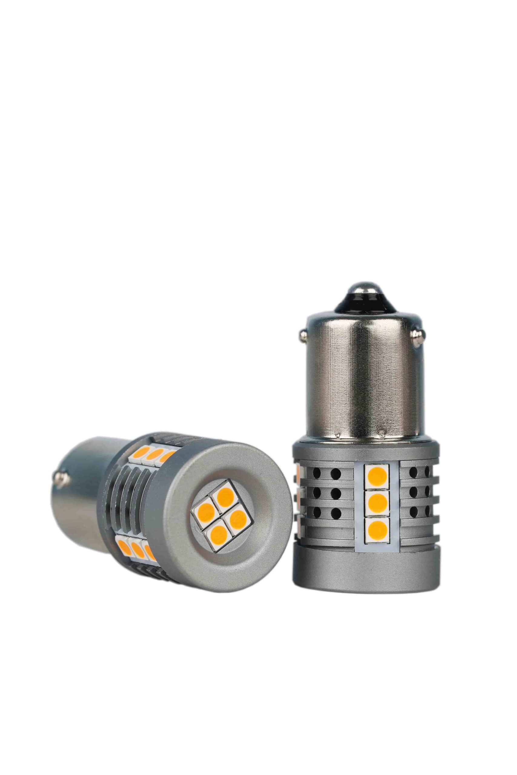 Лампа светодиодная Blick 1156(PY21W)-6U19 Желтый 12V 2шт (160° BAU15S) — изображение 2