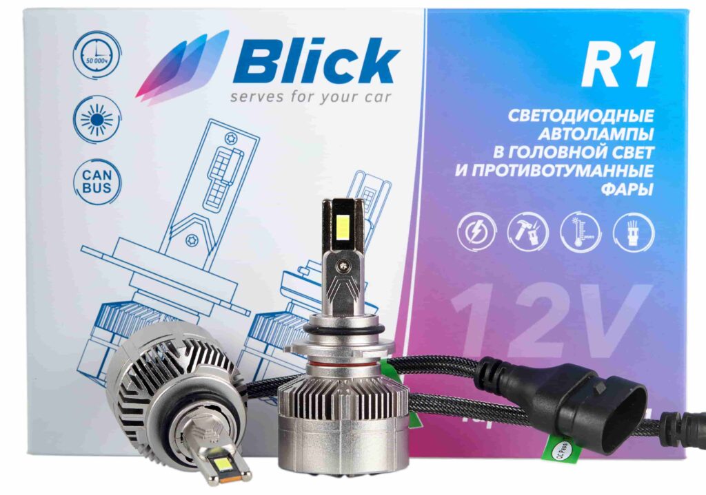 Лампа светодиодная Blick HB4(9006)-R1 6000K 12V 2шт