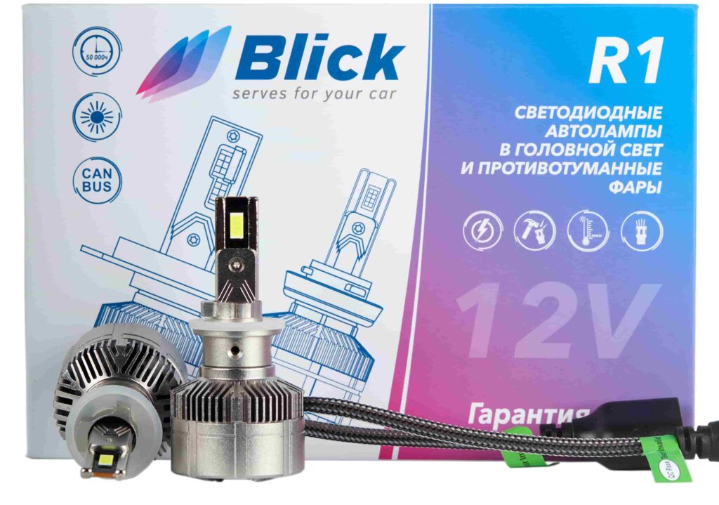 Лампа светодиодная Blick H27(880/881)-R1 6000K 12V 2шт