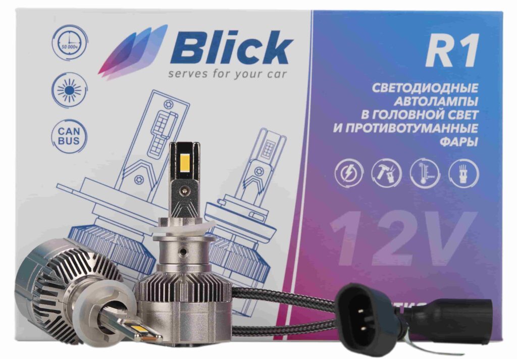 Лампа светодиодная Blick H27(880/881)-R1 3000K 12V 2шт