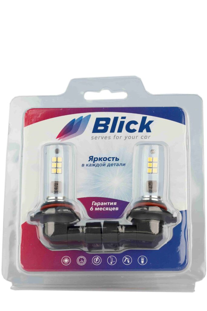Лампа светодиодная Blick HB4/HB3(9006/9005)-3030-8W Белый 12V 2шт