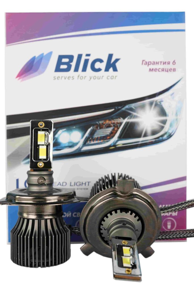 Лампа светодиодная Blick H4-S7 6000K 12V 2шт